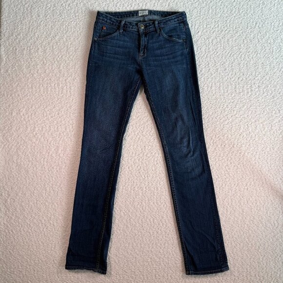 Hudson Jeans Denim - HUDSON womens ROXY Carly Straight Leg Mid-Rise Jean WM429DHK Dark Denim size 26